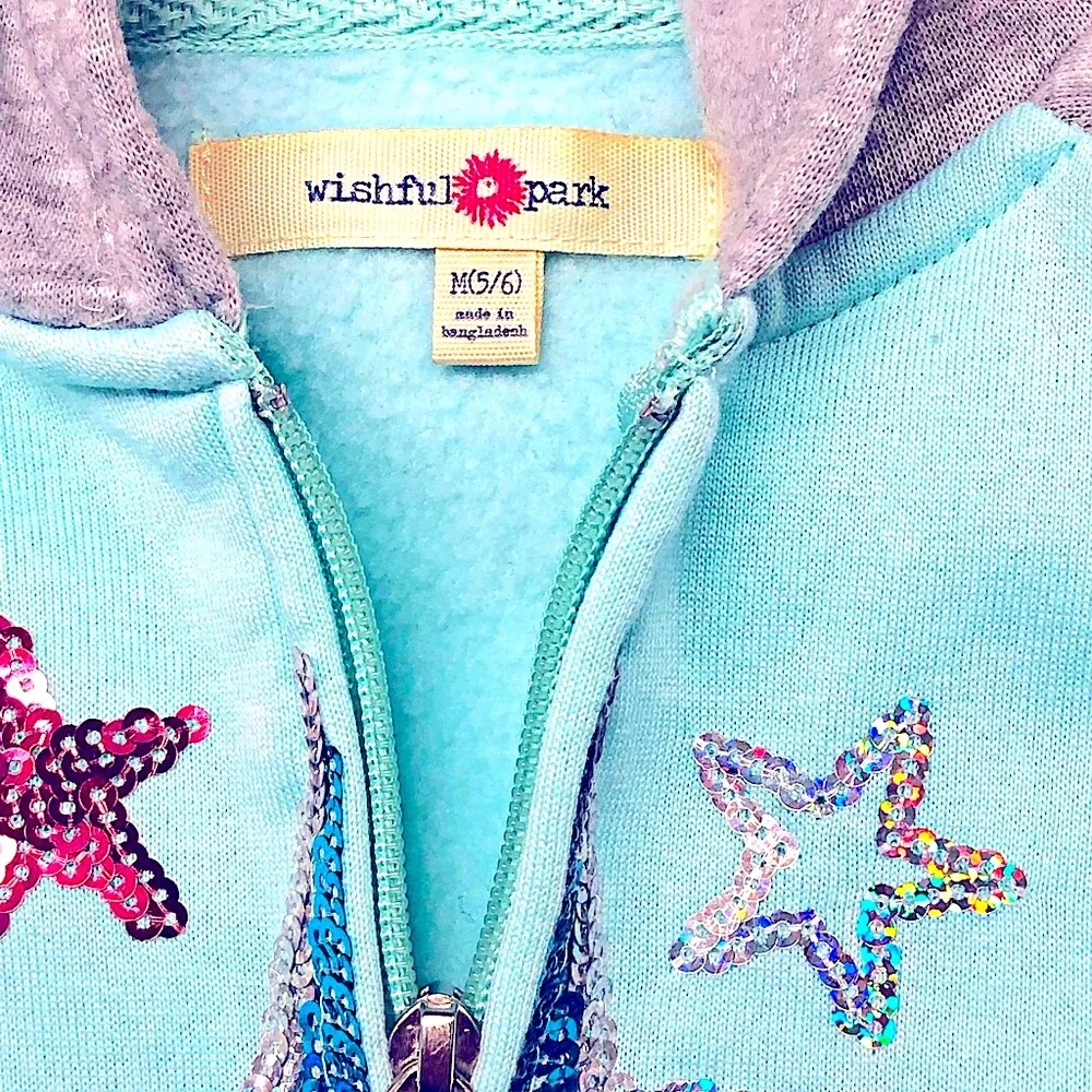 Wishful Park Girls Zippered Hoodie and Leggings Size 5-6